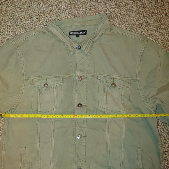 Royal Blue Denim Jacket - Green - Picture 3 of 5